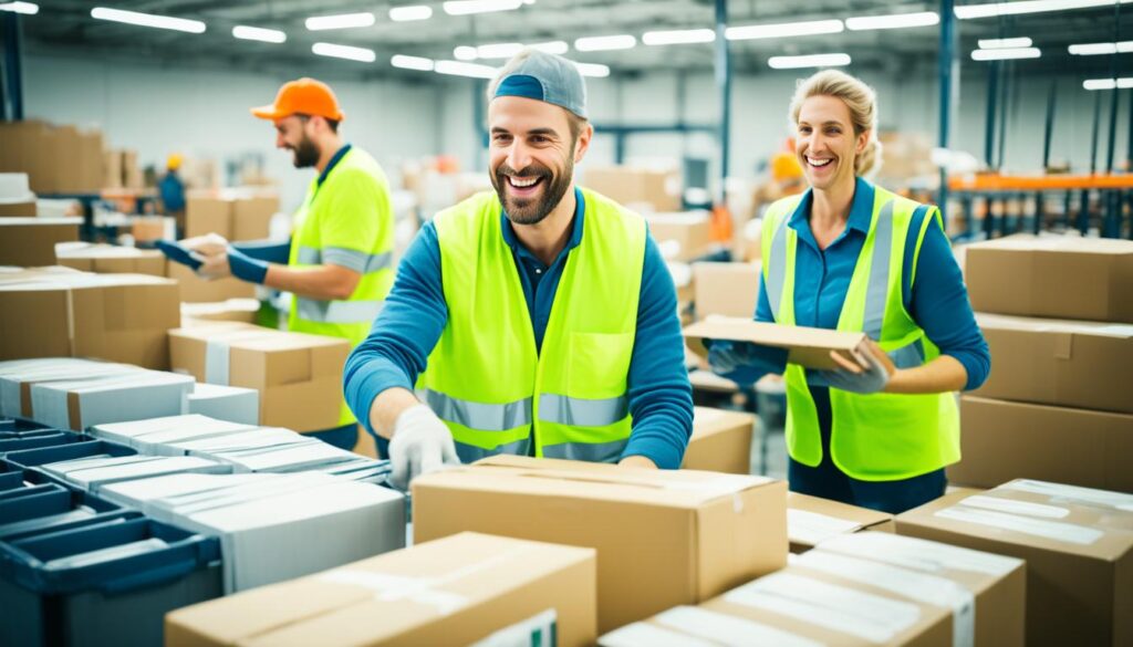 food packing background